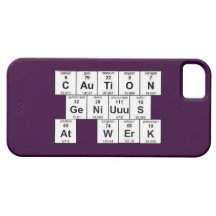 "Varna GeNiUuuS på det WErK" fodral iPhone 5 Cases