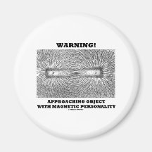Varning! Att att närma sig anmärker magnetisk pers Magnet För Kylskåp