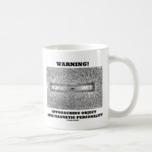 Varning! Att att närma sig anmärker magnetisk pers Kaffe Kopp