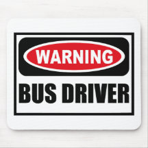 VarningsBUSSFÖRARE Mousepad Musmatta