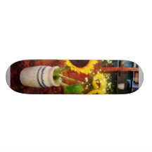 Vas av solrosor skate deck