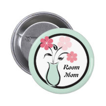 Vasen av blommor knäppas pins