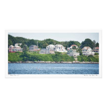 Väster avslutar Long Islandet Maine Skräddarsydda Fotokort