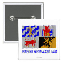 Västra Götalands län som vinkar flagga med namn Knapp