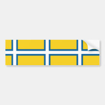 Västra sverige, sverigeflagga bildekaler