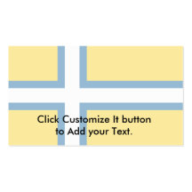 Västra sverige, sverigeflagga visitkort