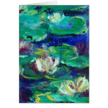 "Vatten Lillies" lika Claude Kort