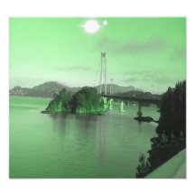 Vatten överbryggar och två solar fotontryck