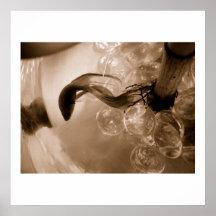 Vatten- Sepia Affisch