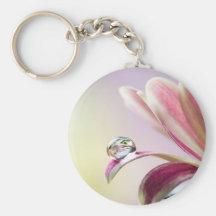 Vatten tappar keychain nyckelring