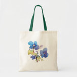 Vattenfärgblommor Tote Bag