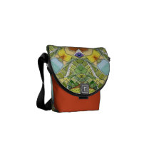 VATTENFÄRGFLÖDE MESSENGER BAG
