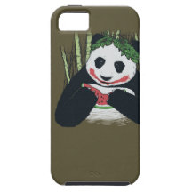 Vattenmelon som äter fodral för PandaiPhone 5 iPhone 5 Case-Mate Cases