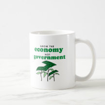 Väx den inte regerings- ekonomin kaffe mugg