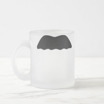 Väx ett ansikte för Moustache för mustaschkaffemug