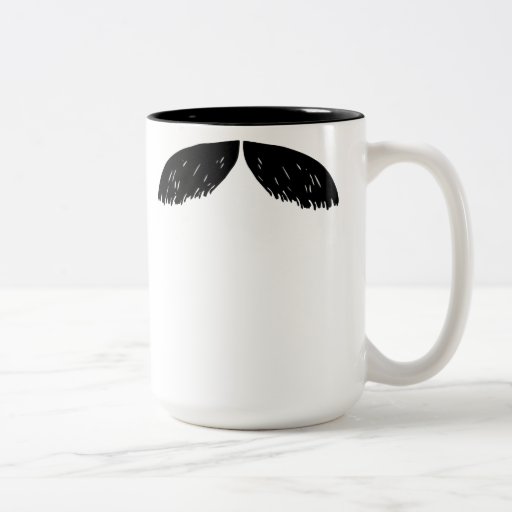 Väx ett ansikte för Moustache för mustaschkaffemug