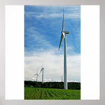 Växande havre- och Windmillsaffisch/tryck