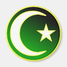 Växande & stjärna av islam magnet för kylskåp