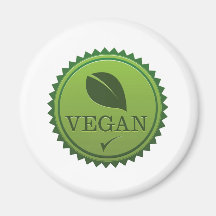 Veganen förseglar kylskåpmagneter