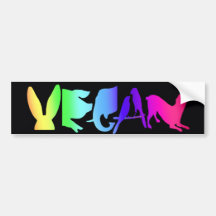 VEGANREGNBÅGEBILDEKAL