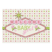 Vegas babypåminnelse Notecard Visitkort Mall