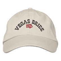 Vegas brud broderad hatt