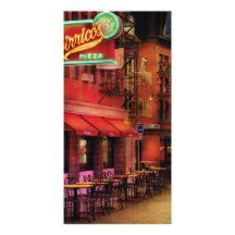Vegas - den gemensamma pizzaen foto kort