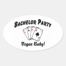 Vegas ungkarlparty klistermärken