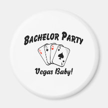 Vegas ungkarlparty magnet för kylskåp