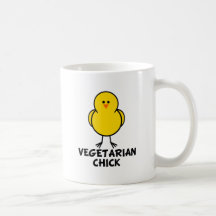 Vegetarisk chick kaffe kopp