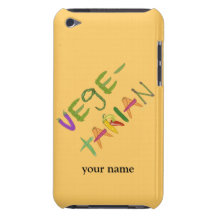 Vegetarisk itouch för grönsakälskarepersonlig iPod Case-Mate cases