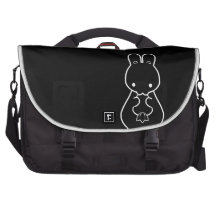 Vegetarisk kaninkaninmessenger bag bag för laptop