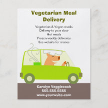 Vegetarisk målhemsändning full färg flygblad