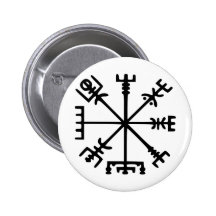 Vegvísir (Viking kompass) Knappar Med Nål