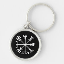 Vegvísir (Viking kompass) Nyckel Ringar