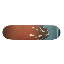 Vektor röda Fuji Skate Board Deck