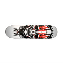 Vektorgranatsplitterskalle Skateboard Decks