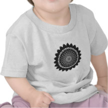 Vektorkonst "solros" (svarten) tshirts