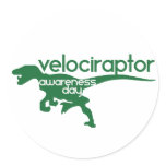 Velociraptormedvetenhetdag Klistermärke