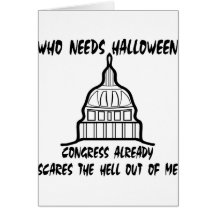 Vem behöver Halloween kongressskräck Kort