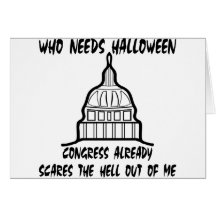 Vem behöver Halloween kongressskräck Kort