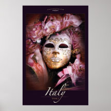 Venetian maskera affisch