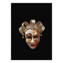 Venetian maskerar inbjudan