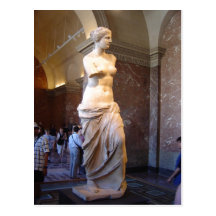 Venus de Milo i de luftventilParis frankrikena Dav Vykort
