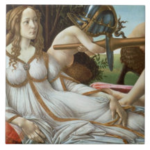 Venus och Mars, c.1485 (tempera och olja) Keramiska Plattor
