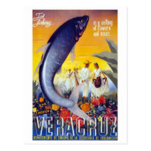 Veracruz Mexico vintage Vykort