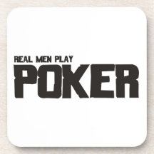 Verklig manarlekpoker glas underlägg