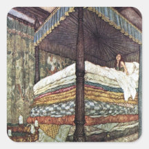 Verklig Princess av Edmund Dulac Klistermärke