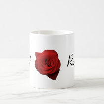 Verklig romansk mugg för röd ros muggar