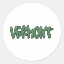 Vermont grafitti klistermärke